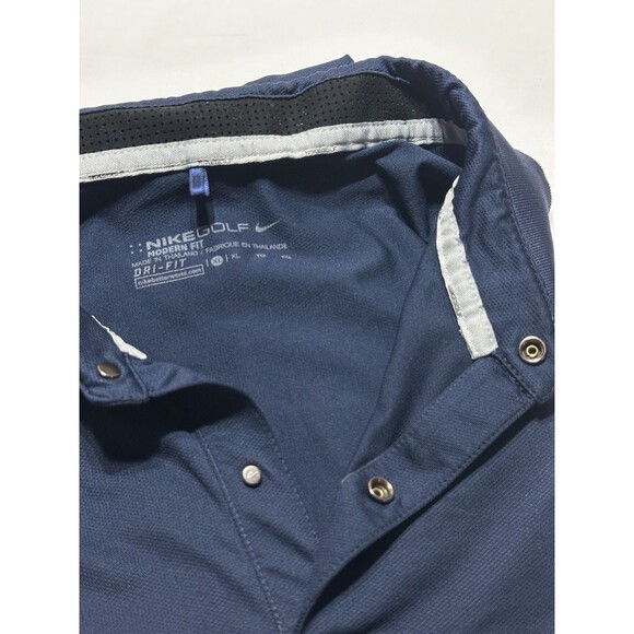 Nike Dri Fit Snap Polo Golf Shirt Mens Size XL MM Fly Framing Commander 746074 - Picture 3 of 9